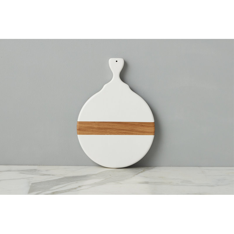 Mod Cheese Board, Small Round, White