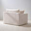45"w Slipcovered Oversized Accent Chair With 2 Pillow;chenille-1117161104
