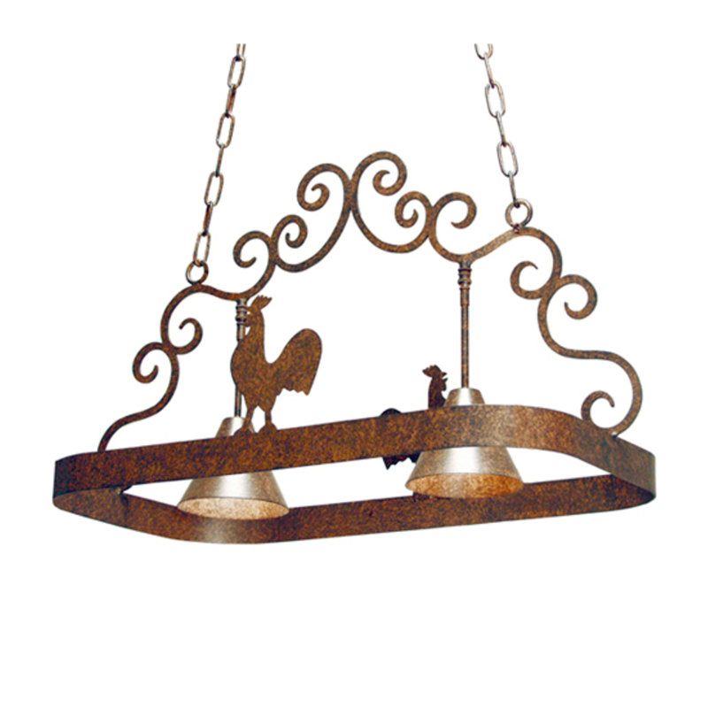 Metal Handcrafted Rectangle Hanging Pot Rack