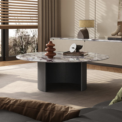 Table de salon simple en marbre