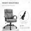 Fauteuil de bureau ergonomique avec siège large et siège d'ordinateur ergonomique