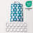 Slub Textured Fabric Printed Shower Curtain Set With 12 Plastic Shower Hooks-468559813