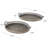 Cole And Grey Metal Ornate Oval Scroll Tray With Tree Patterned Interior
