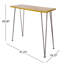 Table de bar rustique en bois avec structure en fer - Idéale pour les réceptions à l'extérieur et pour créer une ambiance chaleureuse.