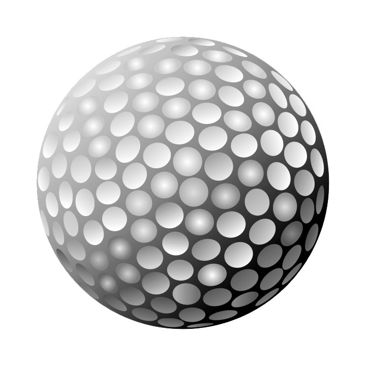 Adhésif décoratif balle de golf, H 36 po x l 36 po