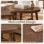 Ensemble de 2 tables basses gigognes rondes, tables d'appoint modernes, tables de bout empilables en forme de X pour le salon, la chambre à coucher et le balcon-1527436566