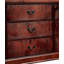 1pièce table de chevet finition cerisier Louis Philippe en bois massif à queue d'aronde anglaise-822060649