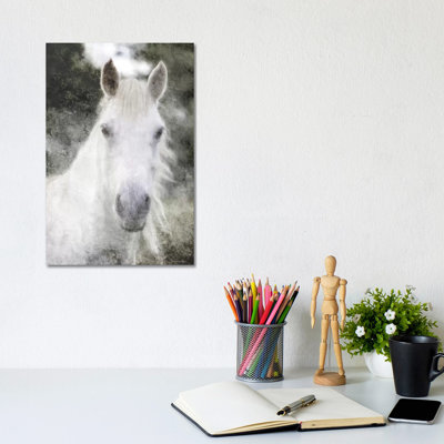 White Horse Mystique by Bluebird Barn - Wrapped Canvas Print