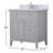 Ain 32'' Single Bathroom Vanity with Marble Top-1984464161