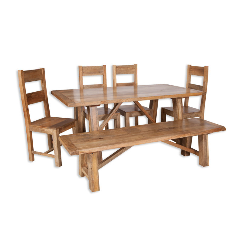 Antigo Solid Wood Bench, H45 x W175 x D46cm