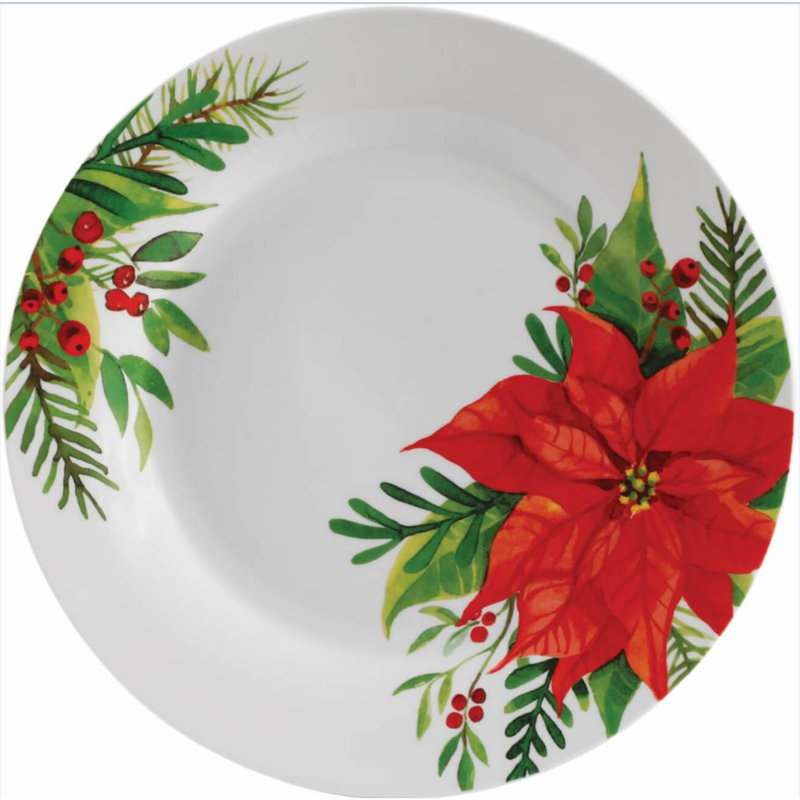 Service de table 16 pièces Gibson Home Magic Poinsettia