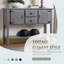 Console de rangement en bois avec 2 tiroirs, armoires et tablette inférieure-436536655