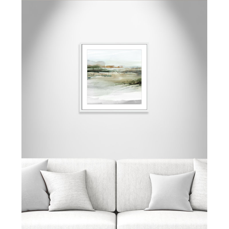 «Prologue II» par Isabelle Z, Blanc satiné, Imprimé mat, L 23,5 po x H 23,5 po