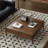 Simple walnut square end table-109512919
