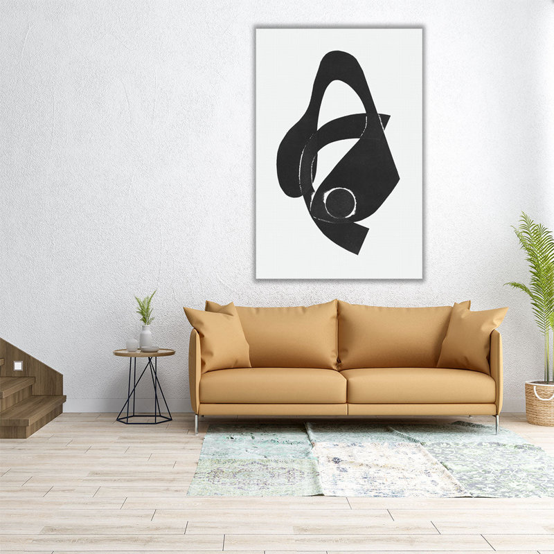 «Gizmo II Black and White», reproduction d'art sur toile, H 30 po x l 20 po