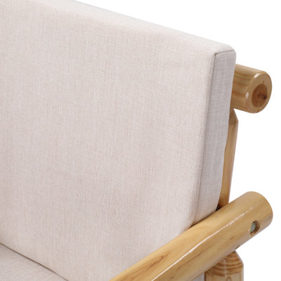Patio Wood Loveseat