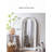 French Vintage Ironwork Arched Engraved Full-Length Mirror
