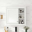 Armoire à pharmacie murale avec miroir et 3 tablettes ouvertes Dorla-1389120982