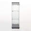 Vitrine, verre, une porte avec 3 tablettes-957622390