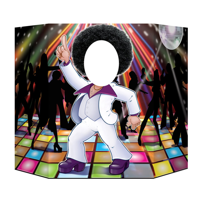 Disco Couple Photo Prop - 3' 1" x 25" - Pack of 6