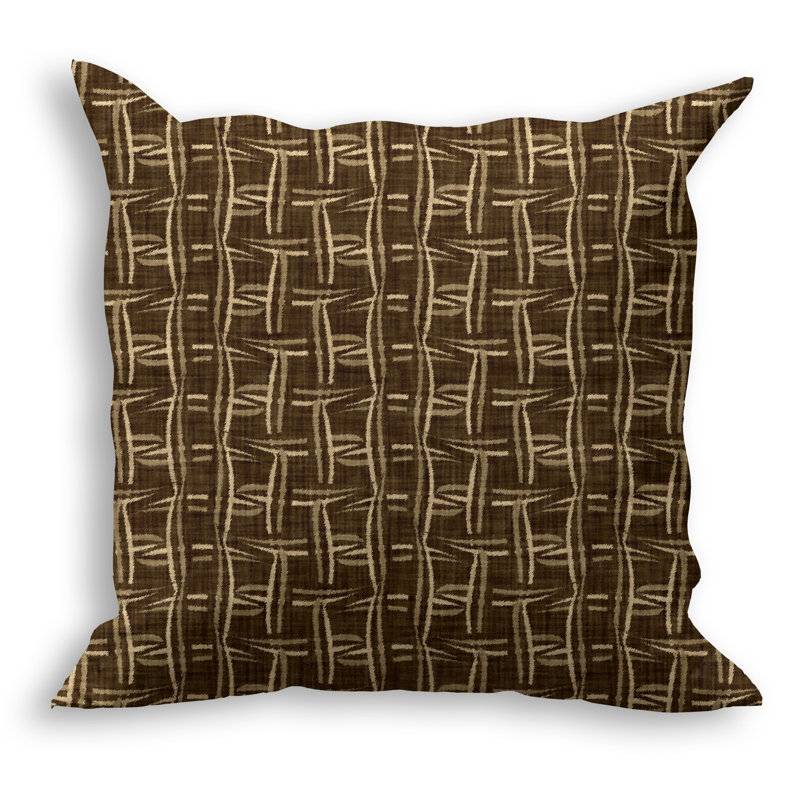 Growl Geometric Outdoor Reversible Throw Pillow, 16" x 16"