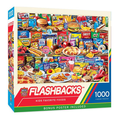 MasterPieces 1000-Piece Kids Favorite Foods, Jigsaw Puzzle For Adults & Kids