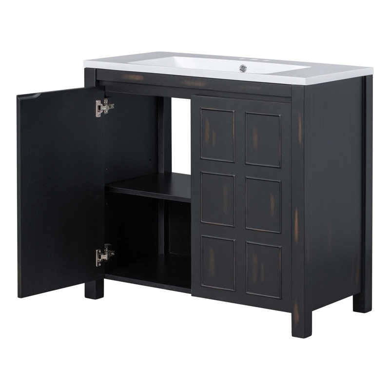 Armoire de salle de bain 36 "Retro Espresso