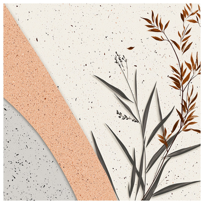 Édredon Botanical Bedding, Édredon simple, Abstrait beige / couleur unie