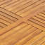 Table de salle à manger d'extérieur carrée en bois d'acacia - L 31,50 po x l 31,50 po x H 30,00 po
