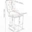 26 tabourets de bar à hauteur de comptoir de 26 po, de 2, dossier en velours moderne et garniture de rivets, pieds en métal chromé, tabourets de style îlot de cuisine beige et 2 tabourets de garniture. Base solide. Coussin à ressorts. Beige. Convient à la maison-771784492