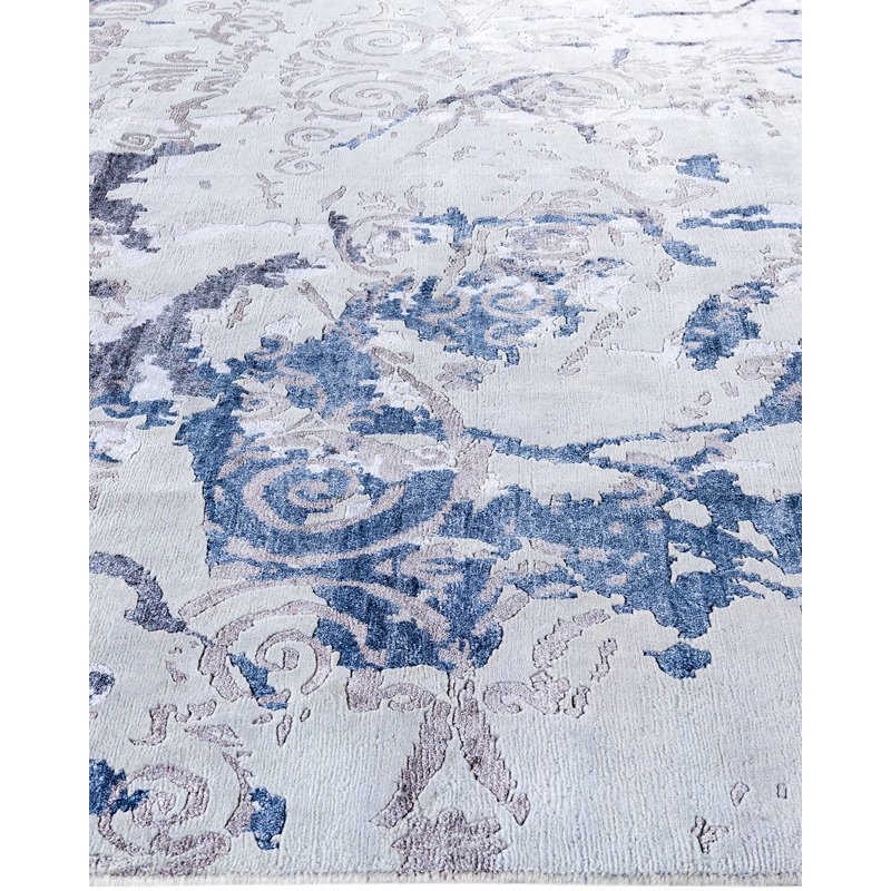 Overdyed One-of-a-Kind Rectangle 8'1" X 10'1" Hand Knotted Area Rug