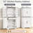 72" Farmhouse Kitchen Pantry Storage Cabinet With 12 Door Shelves, 6 Adjustable Shelves and 1 Hidden Drawer-489284935