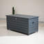 Boîte de rangement extérieure imperméable en aluminium 55 po avec serrure et poignées