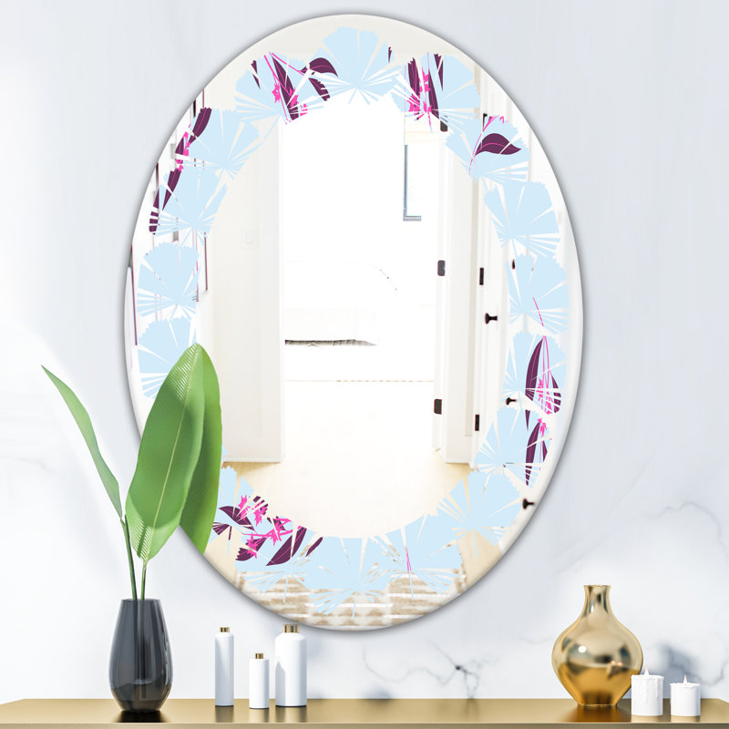 Miroir mural Leaves Bright Eucalyptus, 31,5 po x 31,5 po