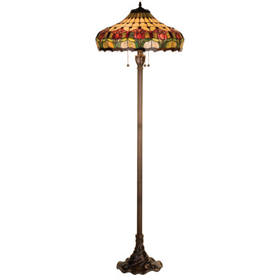 Diane 63.5'' Mahogany Bronze Traditional Floor Lamp