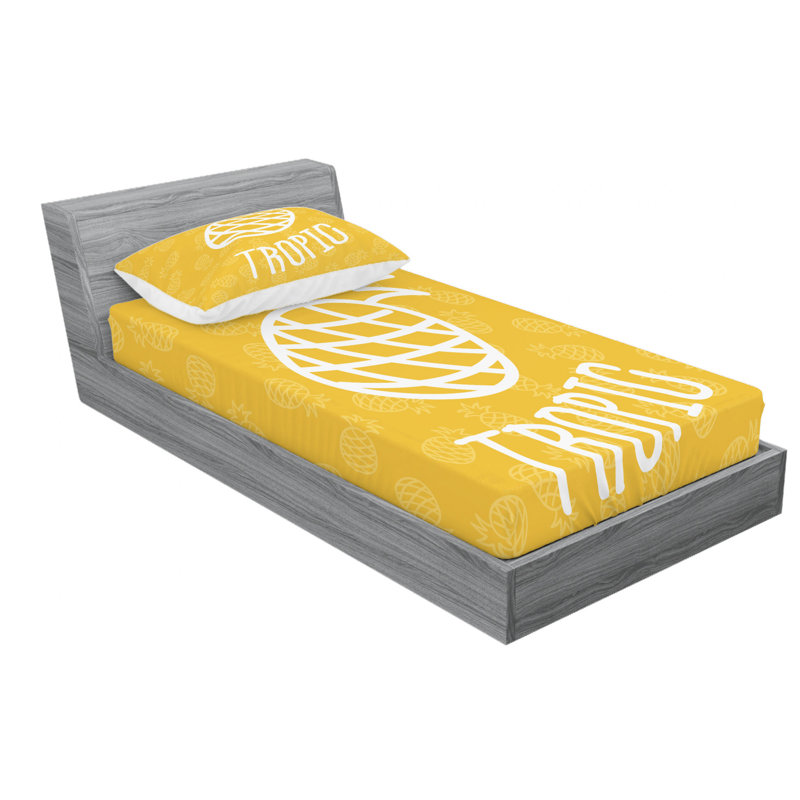 Microfiber Sheet Set, Twin Sheet Set with Fitted Sheet