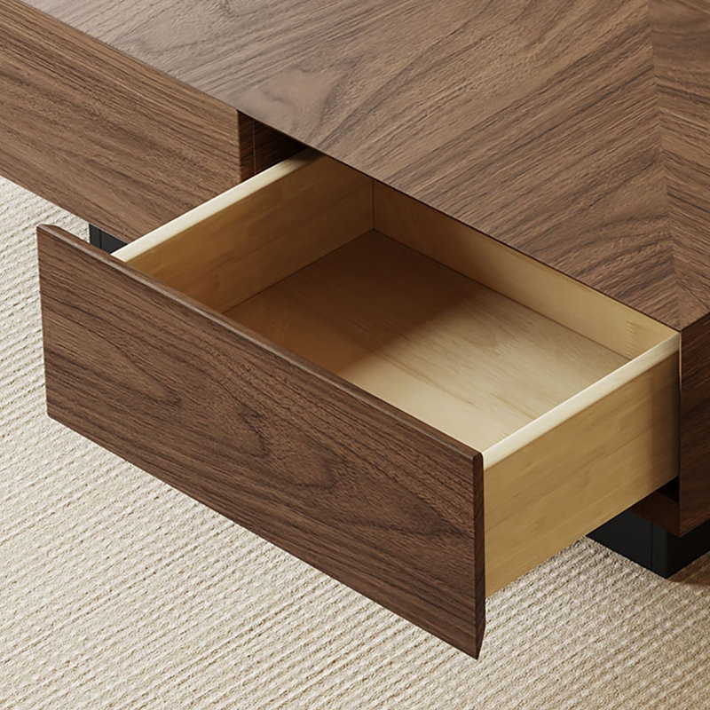 Ensemble de tables basses carrées de style rétro minimaliste