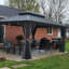 Pavillon de jardin mauve L 12 pi. D Pavillon de jardin en aluminium