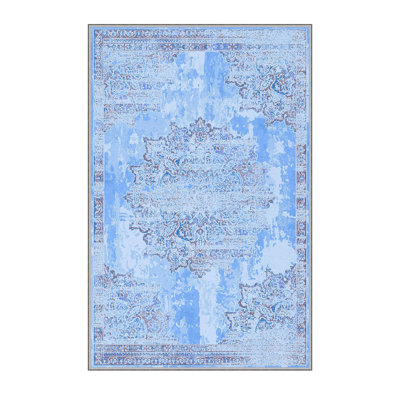 Premium 3D Printed Area Rug, 100% Polyester, Antibacterial, Non-Slip PVC Felt Bottom | 8 mm Pile Height, Machine Washable, Durable & Stylish for Living Room, Bedroom, & Home Décor