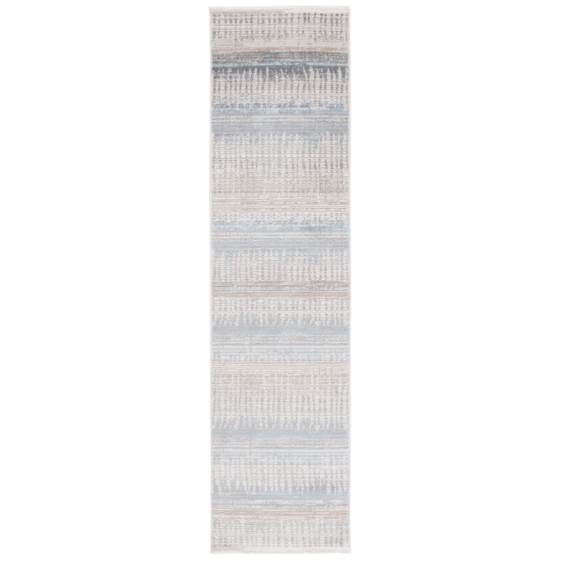Tapis abstrait Candelario Performance, Tapis de couloir 2 pi 2 po x 8 pi