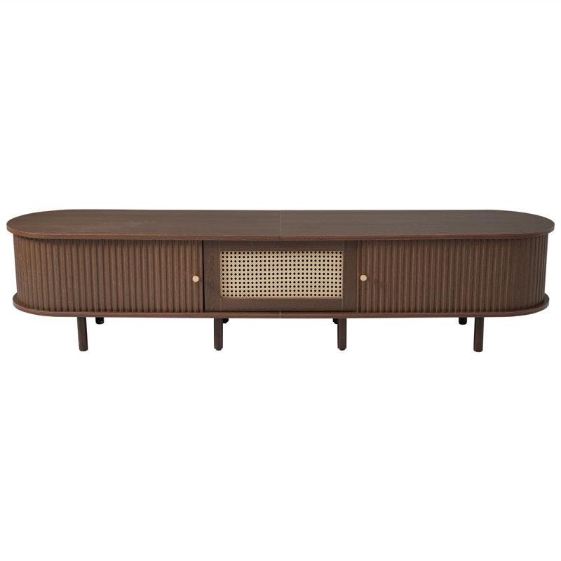 Unfinished TV Stand for TVs up to 78", Brown