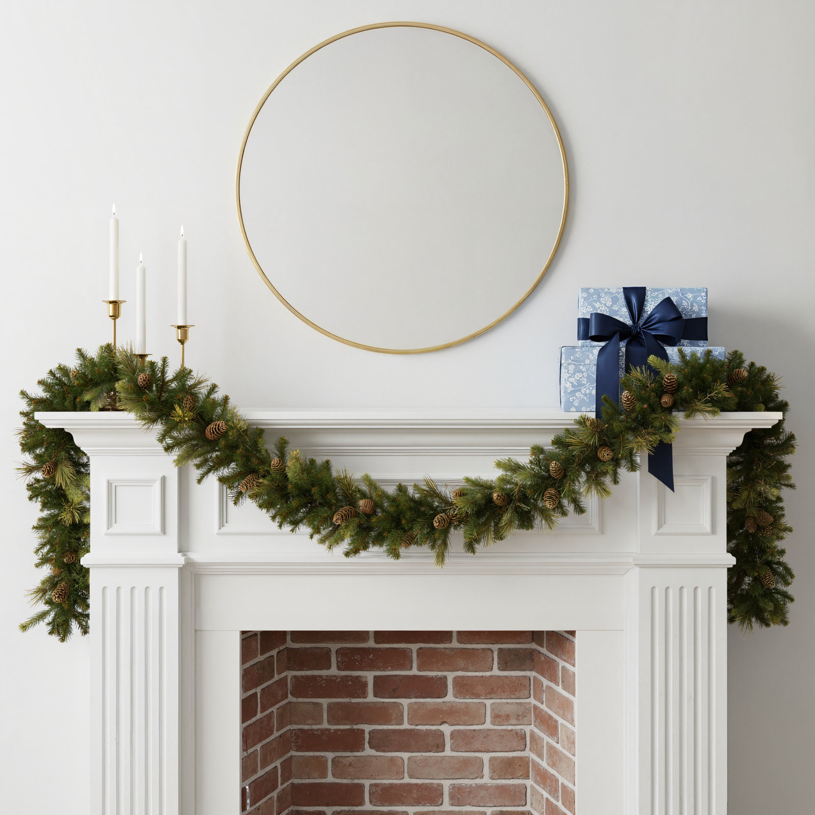 Quentin 108" Pre-Lit Pine Garland