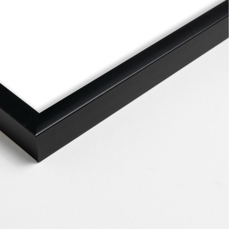 Menton Linework par Studio M - ensemble de 3 reproductions de cadres photo, H 38 po x l 53 po x P 1,25 po, Noir