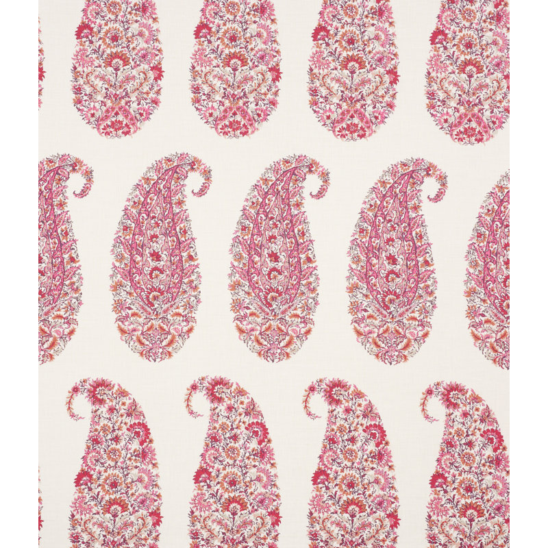 Shirala Paisley Fabric, Magenta