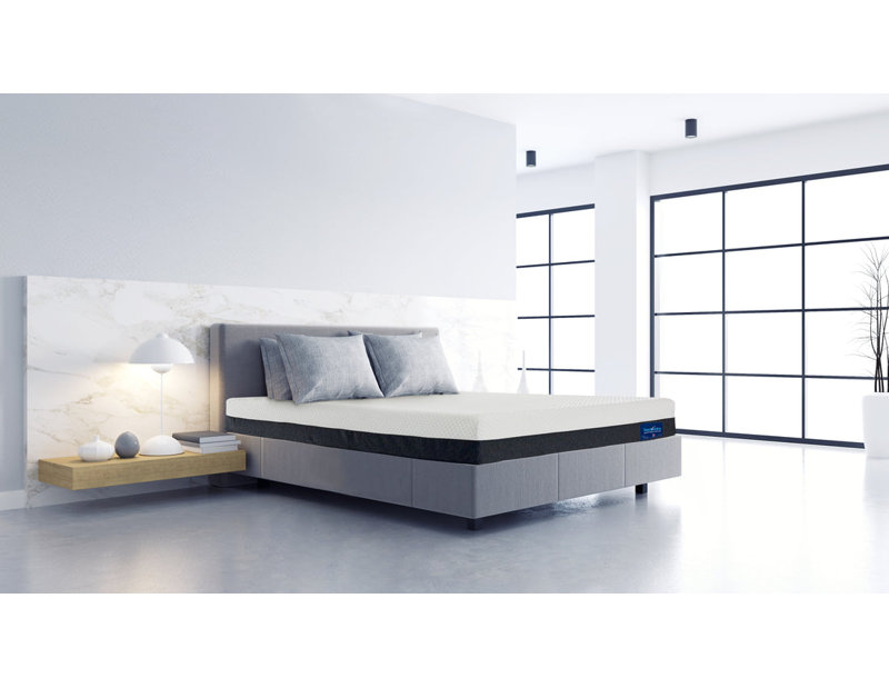 Winksleep 7" Half-Half Premium Cover Memory Foam Mattress with Long-Lasting Support, Double (4'6)