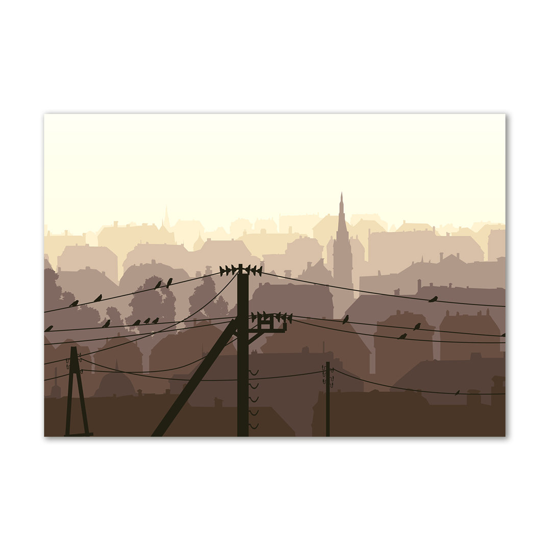 City Voltage Line - Kunstdrucke auf Leinwand - Wrapped Canvas