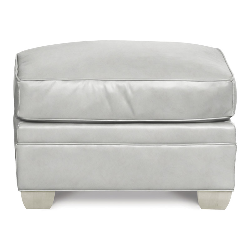Repose-pieds American Bungalow 28 "Hillcrest, Wrenn, Cuir véritable brun cassé Gatsby