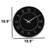 Metal Round Roman Numerals Wall Clock