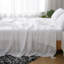 Ensemble de draps en lin blanc-130094562