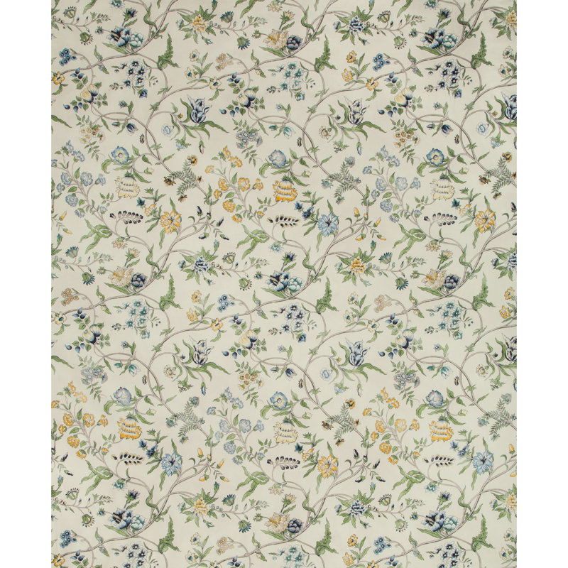 Folio Francais Menars Ii 100% Cotton Fabric, Marine